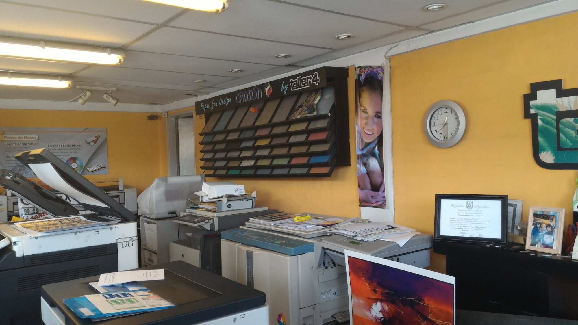 Sala de impresoras profesionales